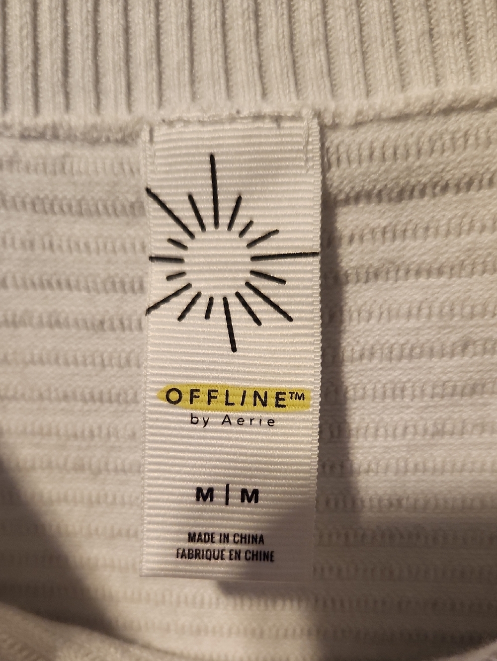 Women's Textured Long Sleeve Top - White - Picture 2 of 6
